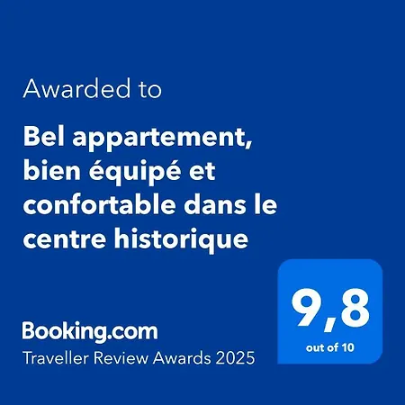 Bel Appartement, Bien Equipe Et Confortable Dans Le Centre Historique شقة